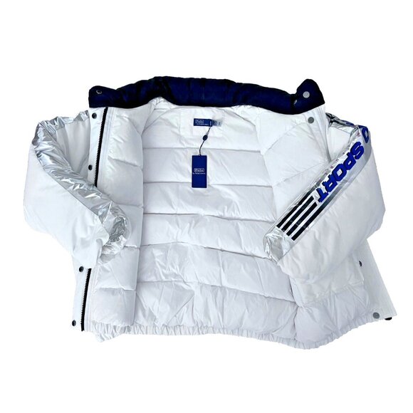 Polo Ralph Lauren Sport Ski Puffer White Silver ( M ) - Picture 5 of 9